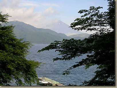 Lake Ashi with Mt Fuji In the background to the north